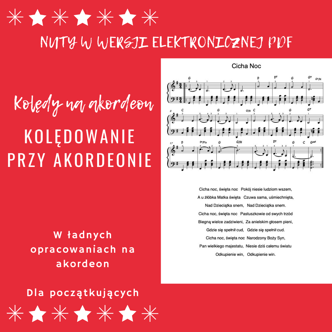 Świąteczne nuty Kolęd Na Akordeon - Wersja elektroniczna PDF Poz. 1 i 2